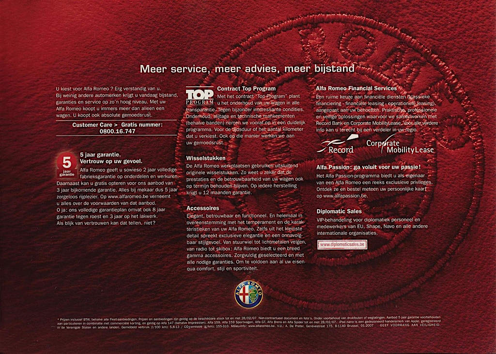 2007 Alfa Romeo Giuletta Brochure Page 14